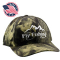 The Fly Fishing Place Logo Cap Low Profile Mossy Oak Break Up Camo USA