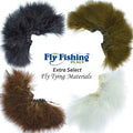 Ausgewähltes Strung Long Spey Marabou Master Pack – 4 Farben – Weiß Dunkelbraun Sculpin Olive Schwarz