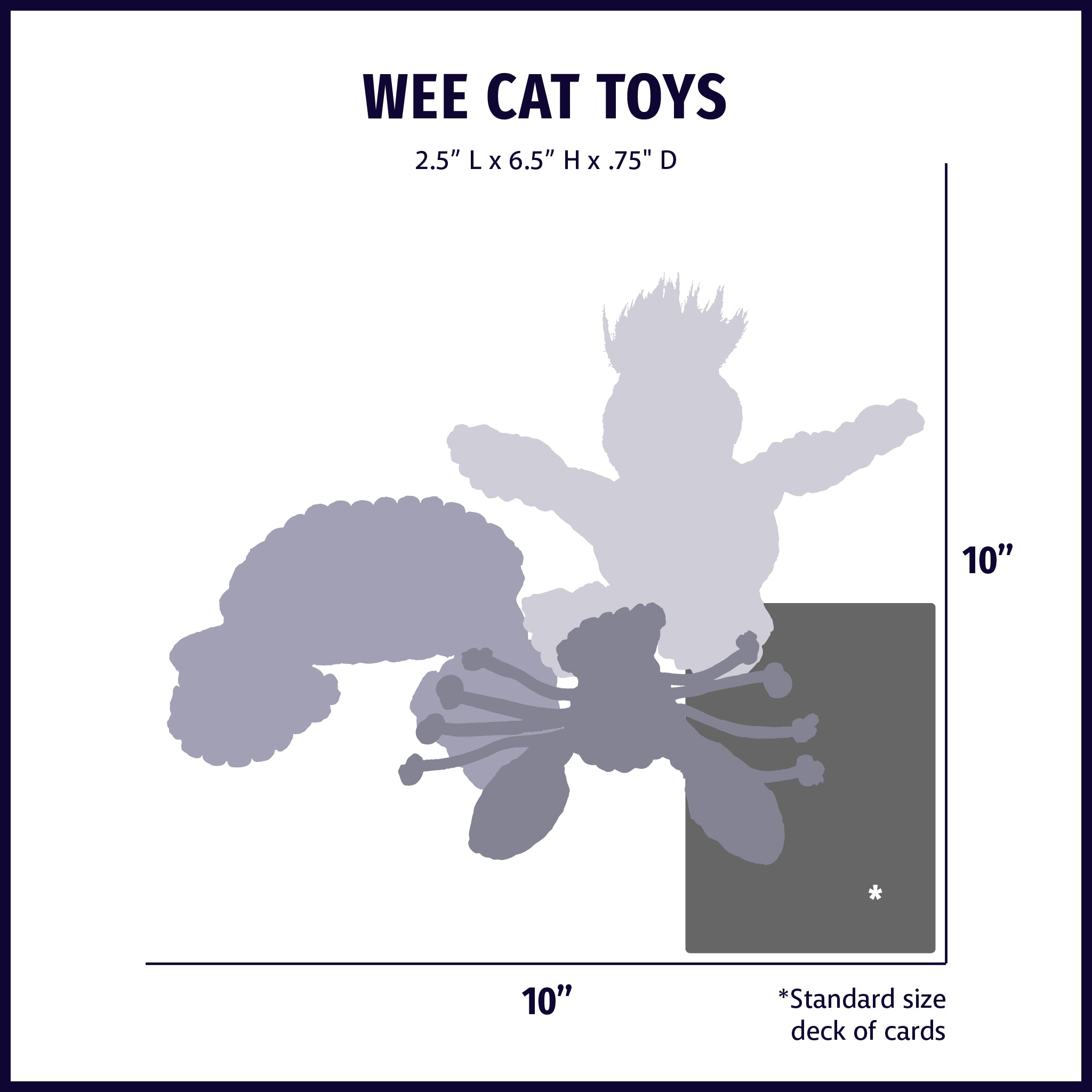 HuggleKats® Wald-Eimer Katzenspielzeug, 12er Pack