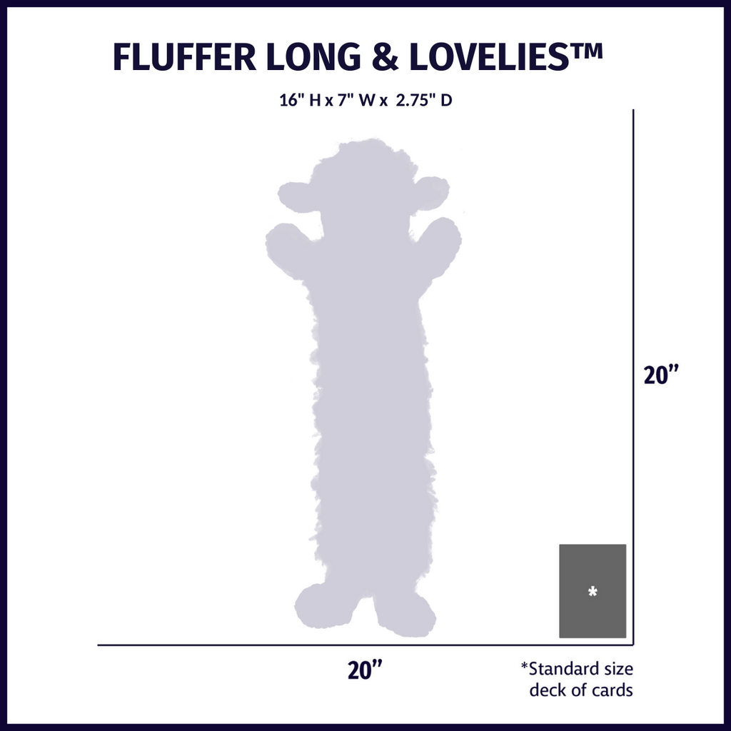 Penelope Pig Fluffer Lang & Hübsch™ Robustes Plüschspielzeug für Hunde