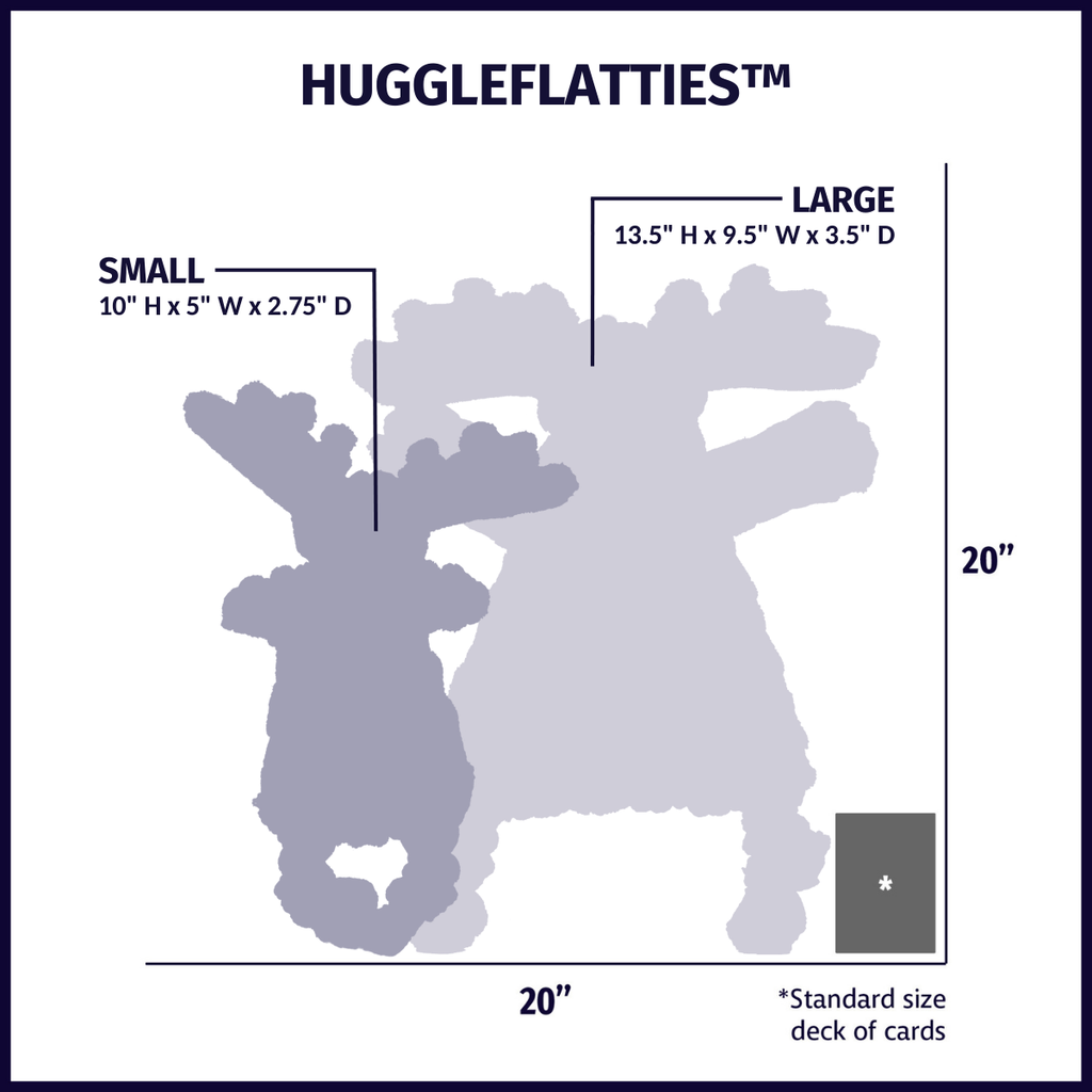 Morris Elch HuggleFlatties™ Robustes Plüschhundespielzeug