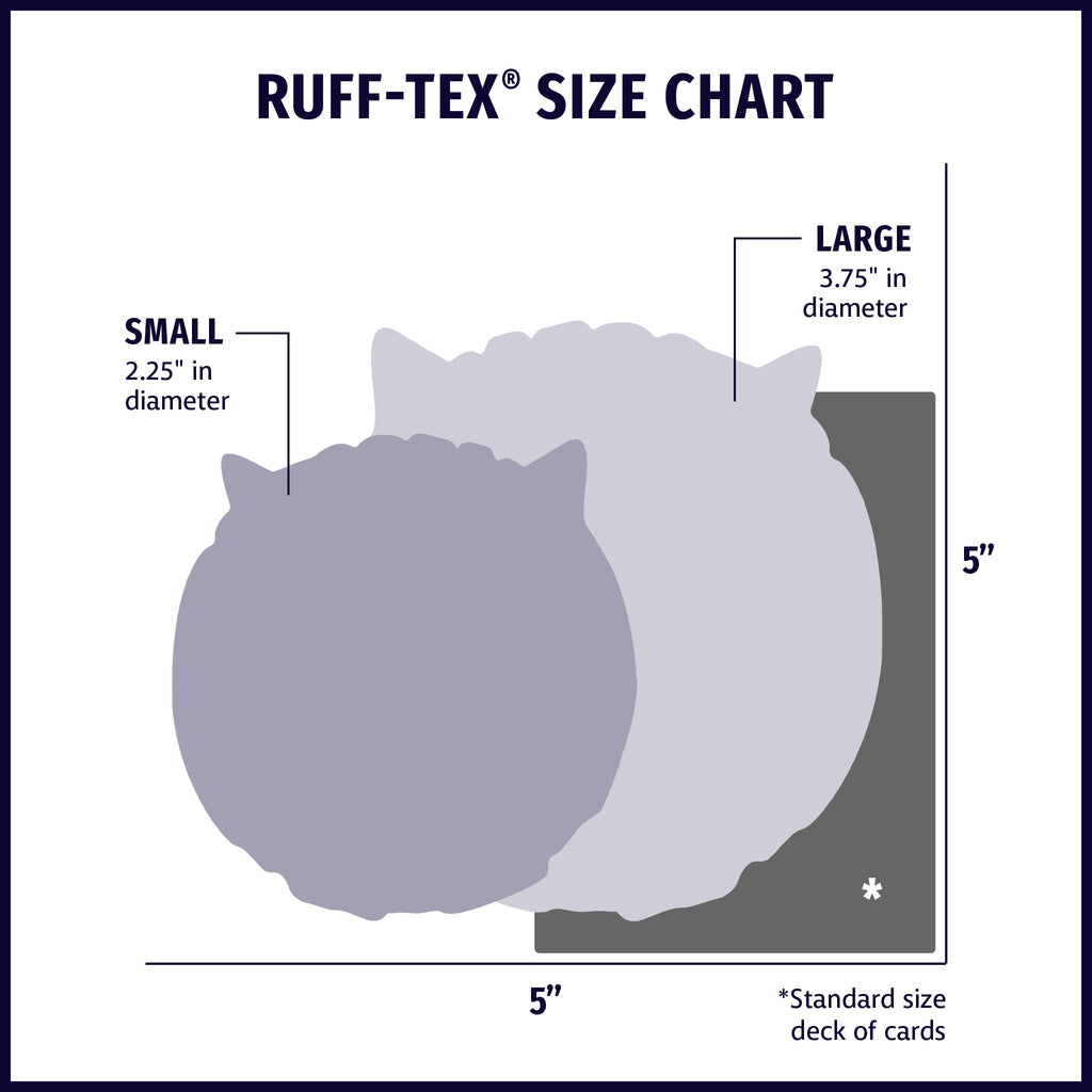 Verschiedene Ruff-Tex® HuggleMutt™ Latex-Bälle Hundespielzeug, 3er-Pack, Klein