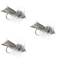 3er-Pack Hemingway Caddis Trockenfliege – Hakengröße 18