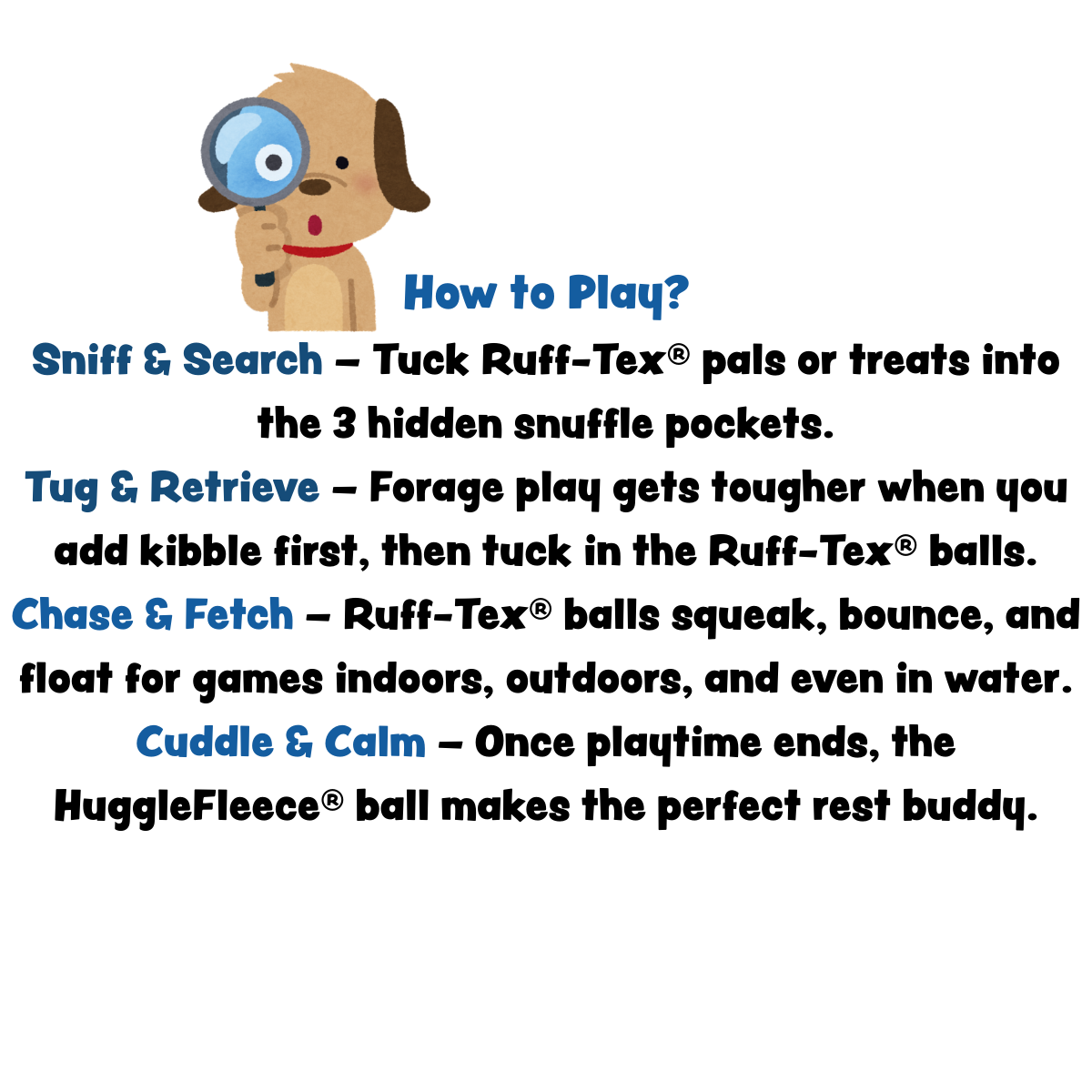 HuggleSnuffles™ SnuffleSphere™ Schnüffelball