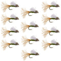 Olive Iris Caddis Emerger Caddis Forellen-Trockenfliege - 12 Fliegen Hakengröße 14