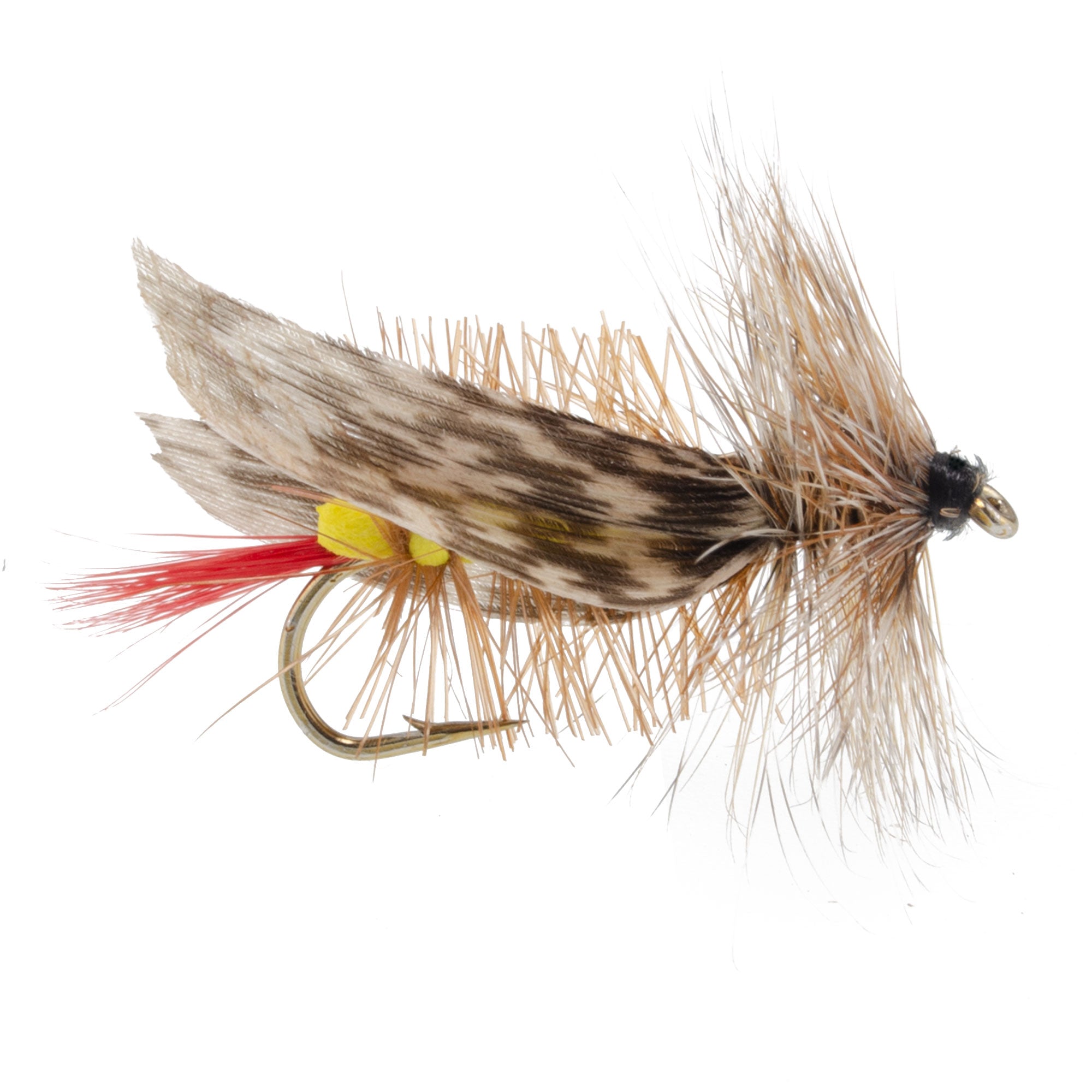 Joe's Hopper Yellow Foam Body Grasshopper Fliege - 6 Fliegen Hakengröße 10