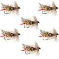 Joe's Hopper Yellow Foam Body Grasshopper Fliege - 6 Fliegen Hakengröße 10