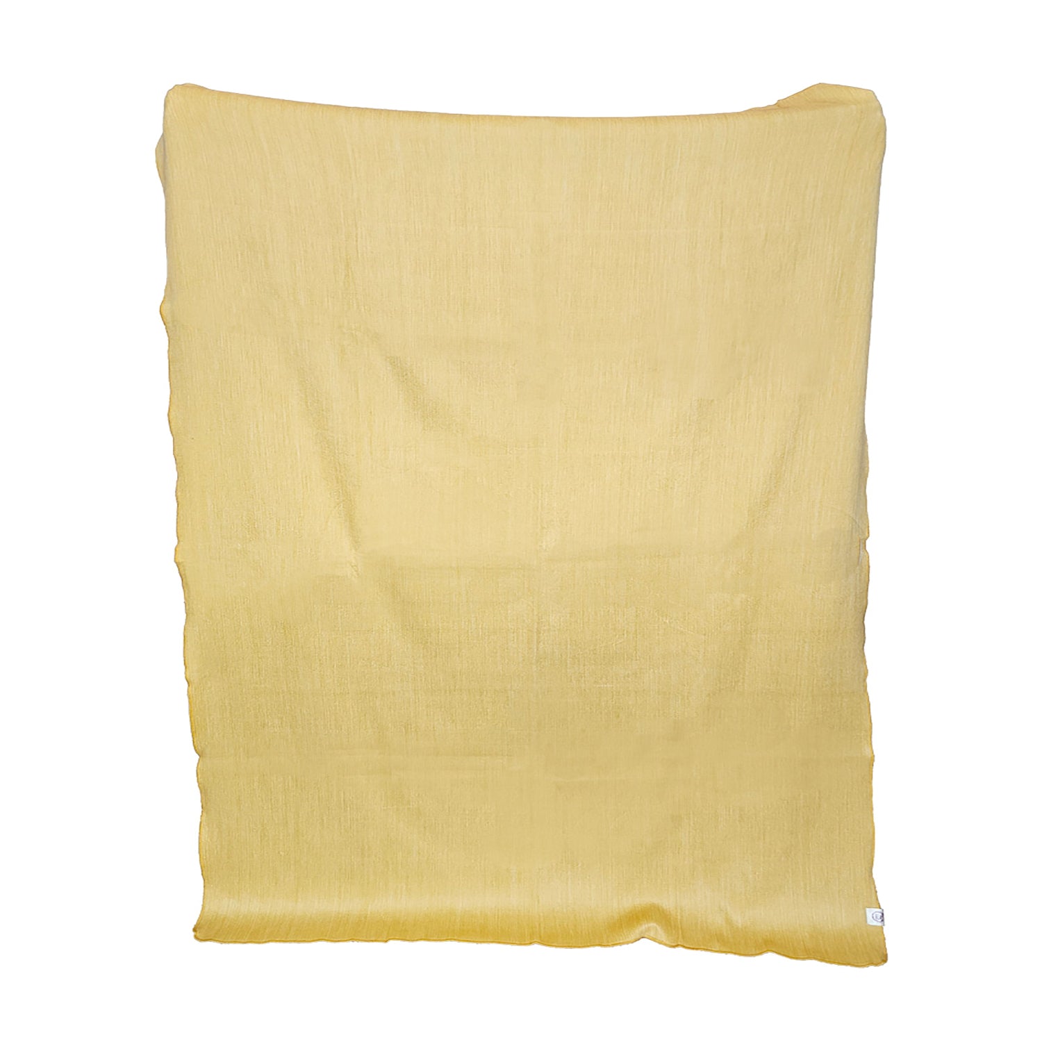 Wendedecke aus Alpaka, handgewebt aus Ecuador – Narzissengelb & Weiß – Kani Collection