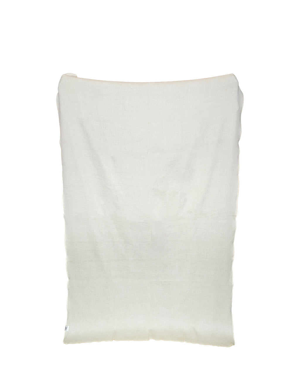 Wendedecke aus Alpaka, handgewebt aus Ecuador – Narzissengelb & Weiß – Kani Collection