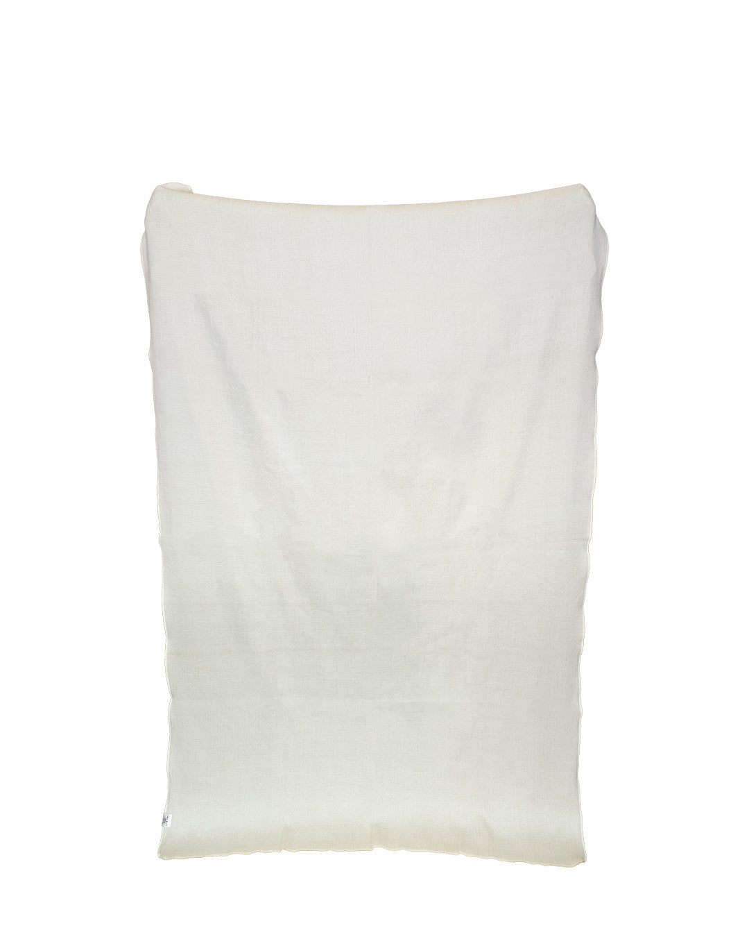 Wendedecke aus Alpaka, handgewebt aus Ecuador – Narzissengelb & Weiß – Kani Collection