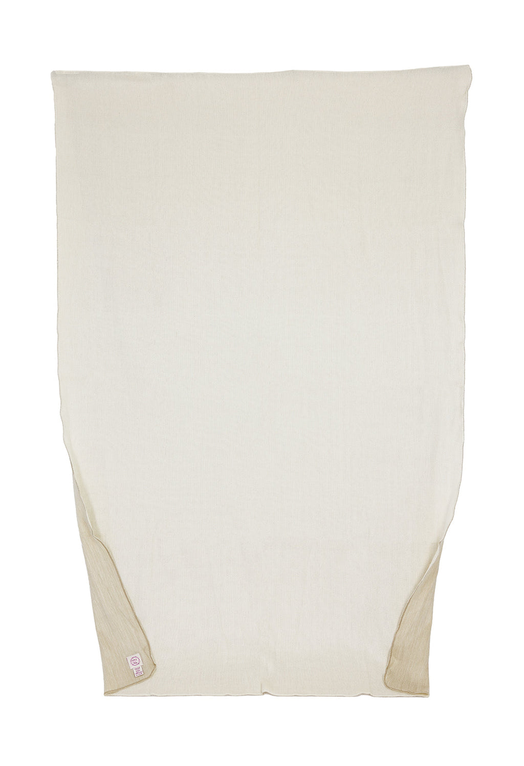 Reversible Alpaca Throw Blanket Handwoven From Ecuador - Natural Tobacco & White - Kani Collection