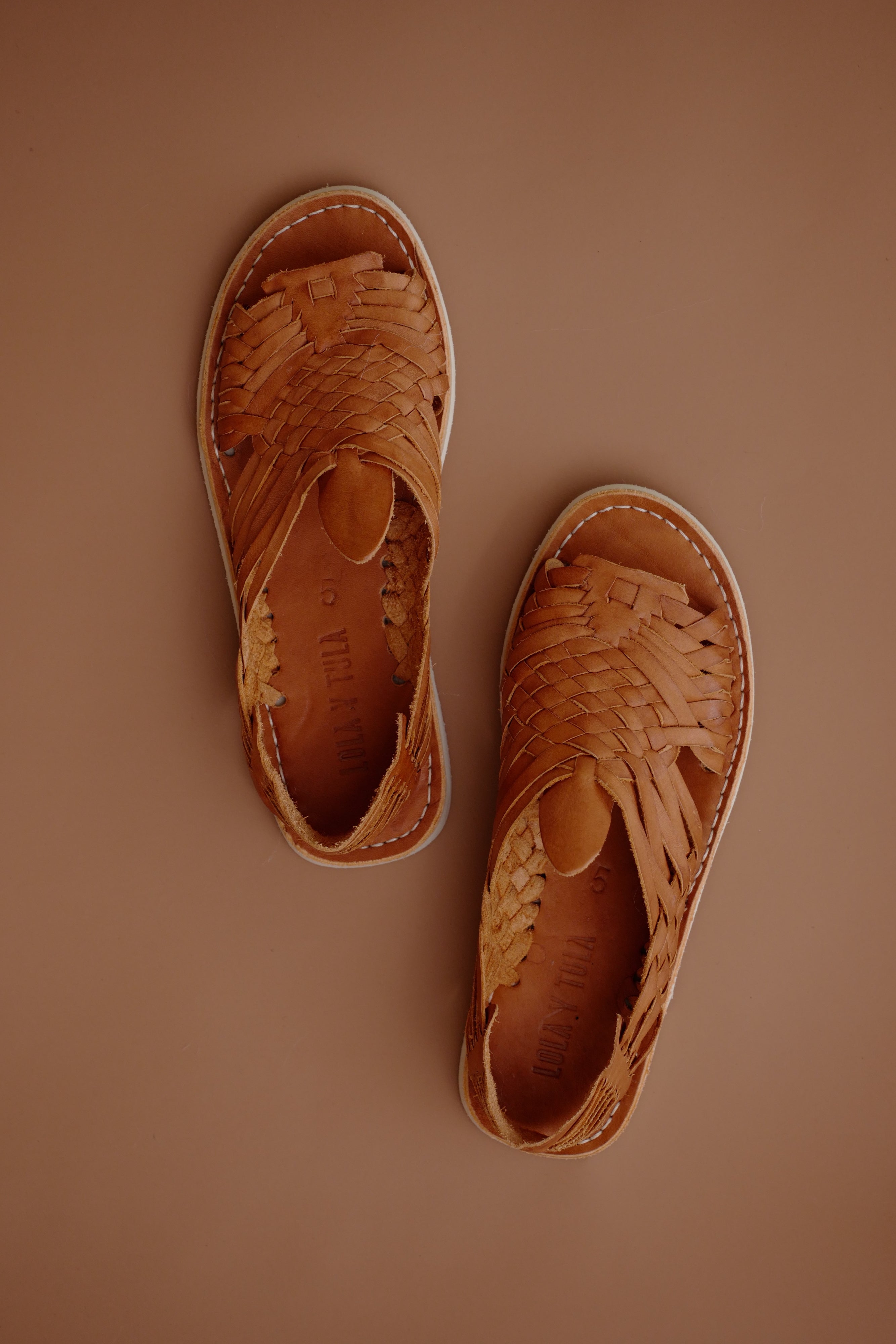 Huarache Pachuco aus Kamelleder
