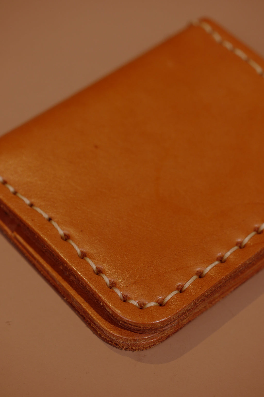 Leder-Kartenetui Camel