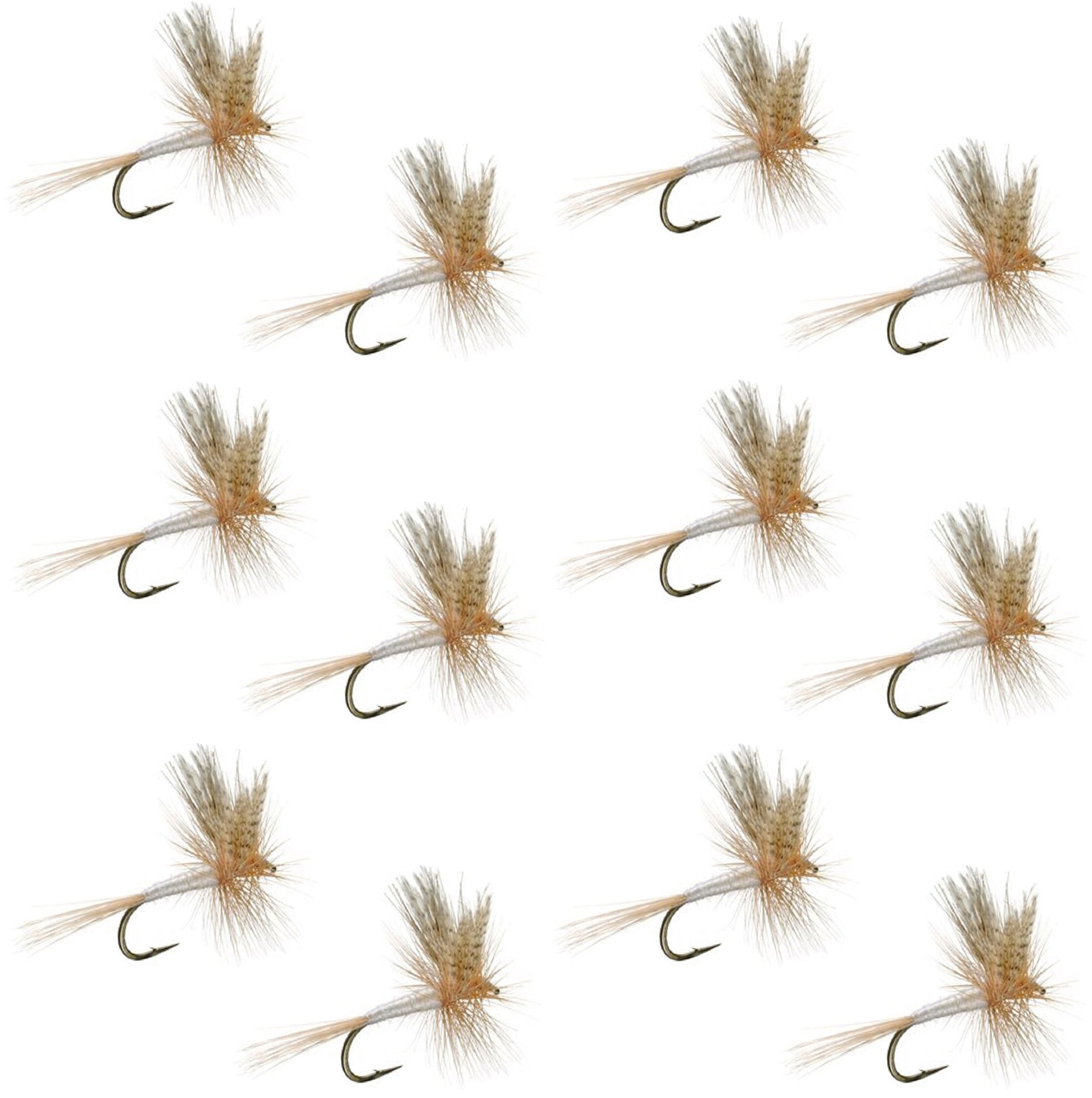 Light Cahill Classic Forellen-Trockenfliege – 1 Dutzend Fliegen Größe 18