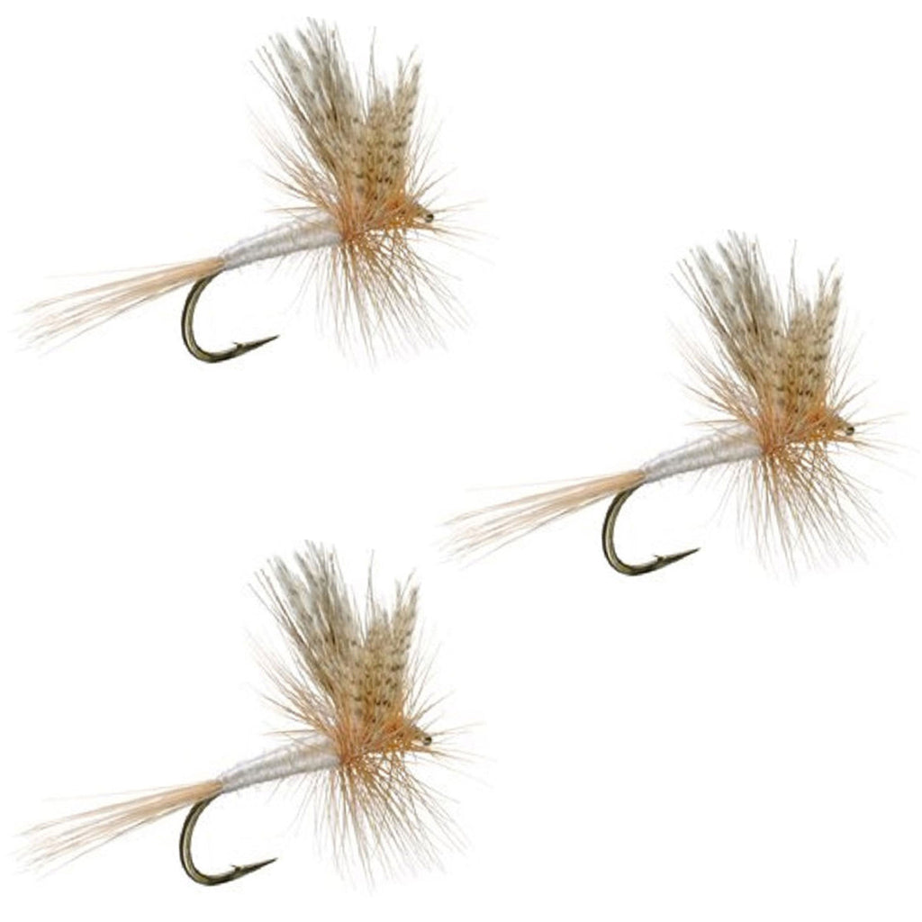 3er-Pack Light Cahill Classic Forellen-Trockenfliege – Hakengröße 12