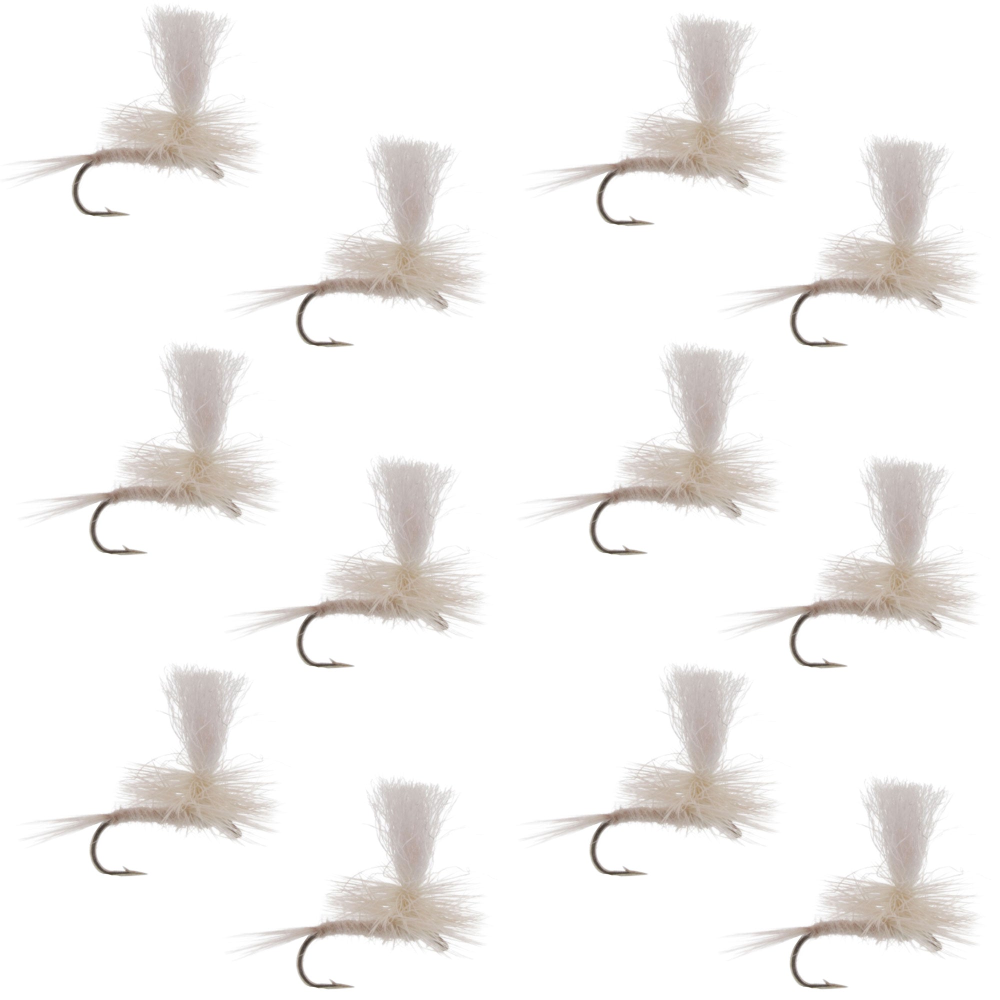 Parachute Light Cahill Classic Trout Dry Fly Fishing Fly - 1 Dozen Hook Size 14