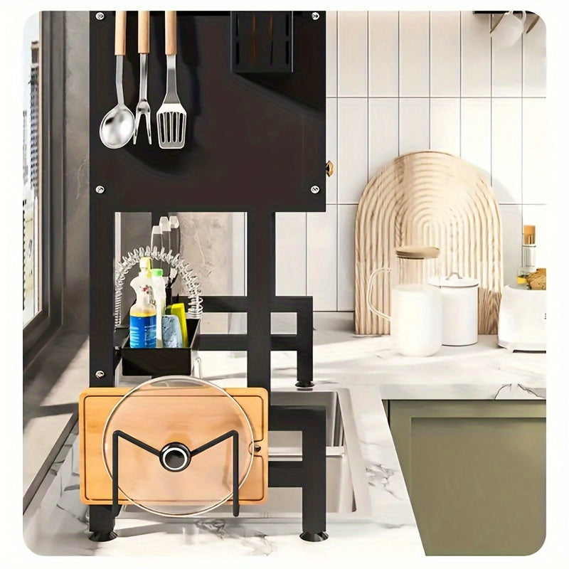 Abtropfgestell über der Spüle 1-stufiger Küchenorganizer staubdichtes Lagerregal