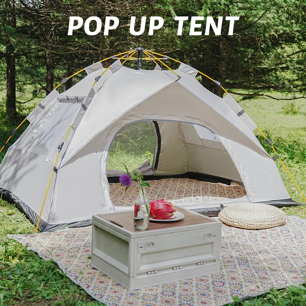 3-4 Personen Instant Pop Up Campingzelt Wasserdicht Schneller Aufbau Outdoor Tragbar