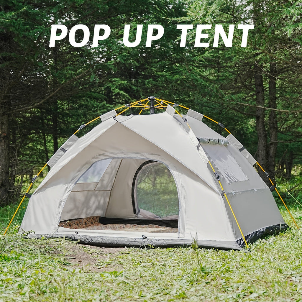 3-4 Personen Instant Pop Up Campingzelt Wasserdicht Schneller Aufbau Outdoor Tragbar