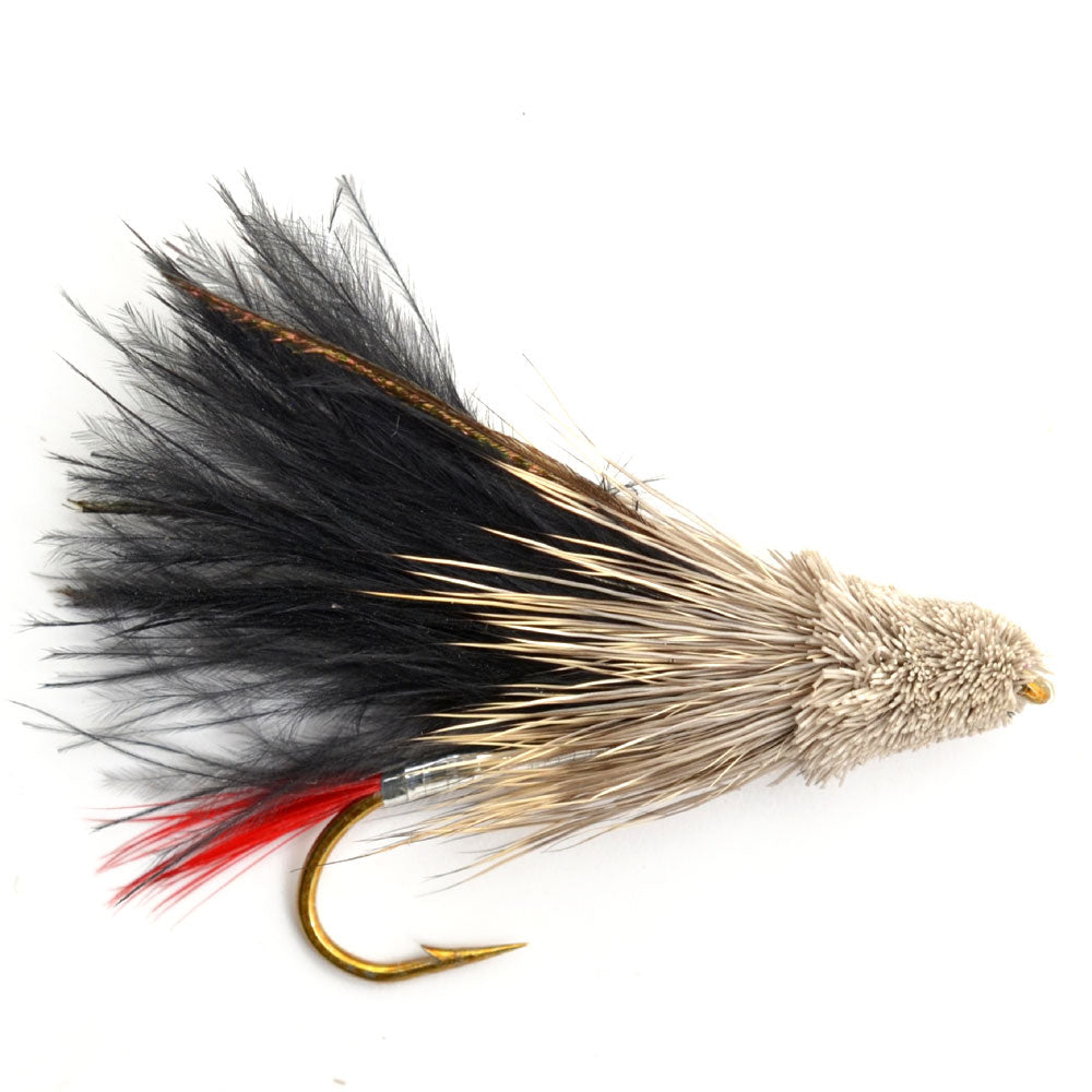 Black Marabou Muddler Minnow Streamer Fly - 4 Flies Size 4