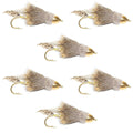 Cone Head Muddler Minnow Trout and Bass Streamer Fly - 6 Flies Size 8