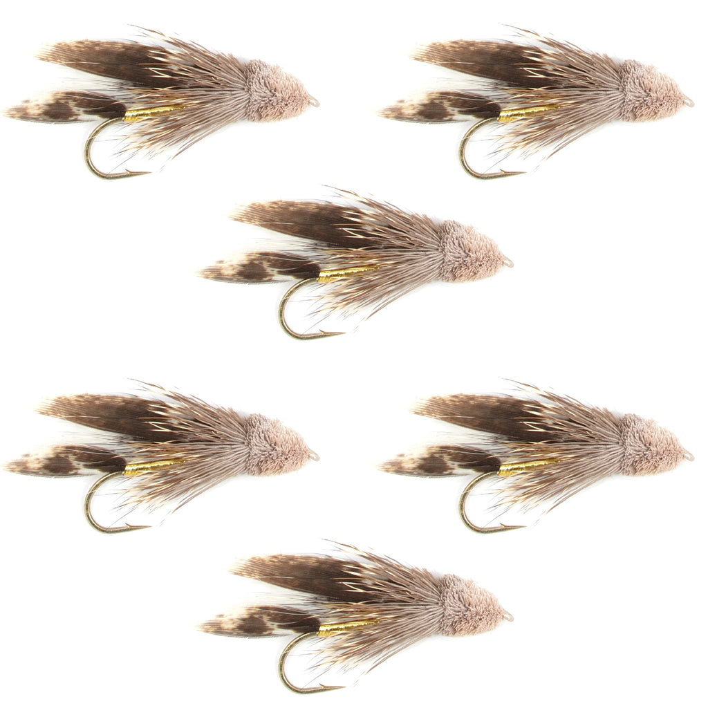 Muddler Minnow Streamer-Fliegen - 6 Fliegen Größe 4