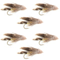 Muddler Minnow Streamer-Fliegen - 6 Fliegen Größe 4