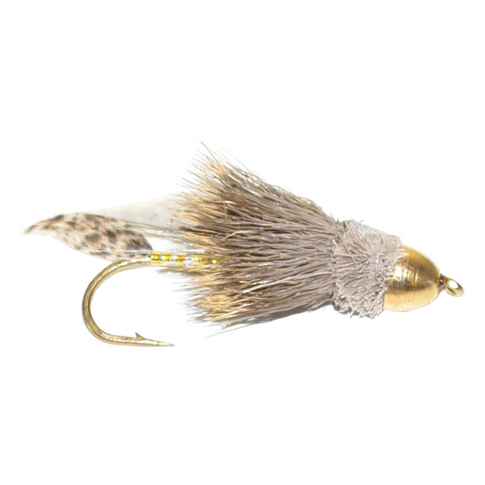 3er-Pack Cone Head Muddler Minnow Forellen- und Barsch-Streamerfliege – Größe 6