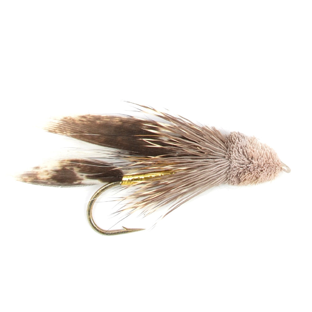 Muddler Minnow Streamer Fishing Fly - 12 Flies Hook Size 10