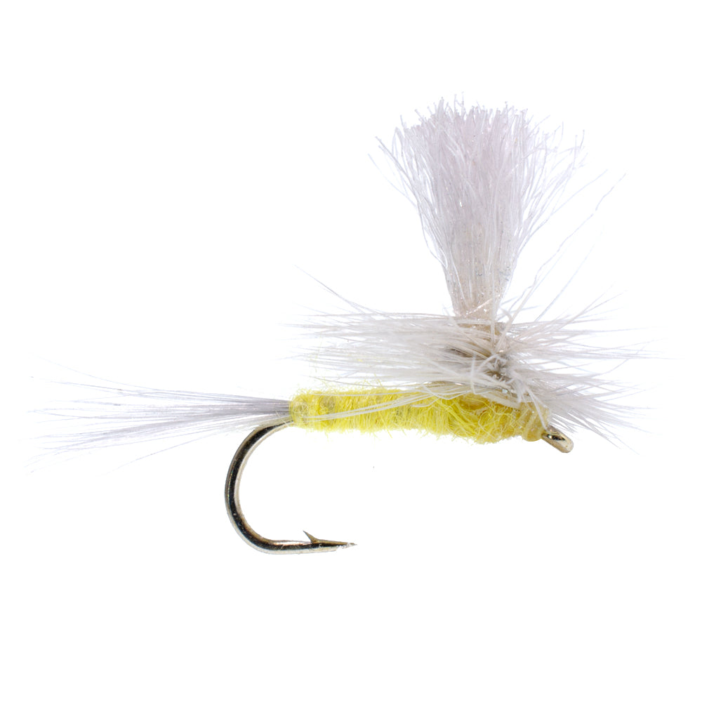 3er-Pack Pale Morning Dun Fallschirm PMD Klassische Trockenfliege Hakengröße 14