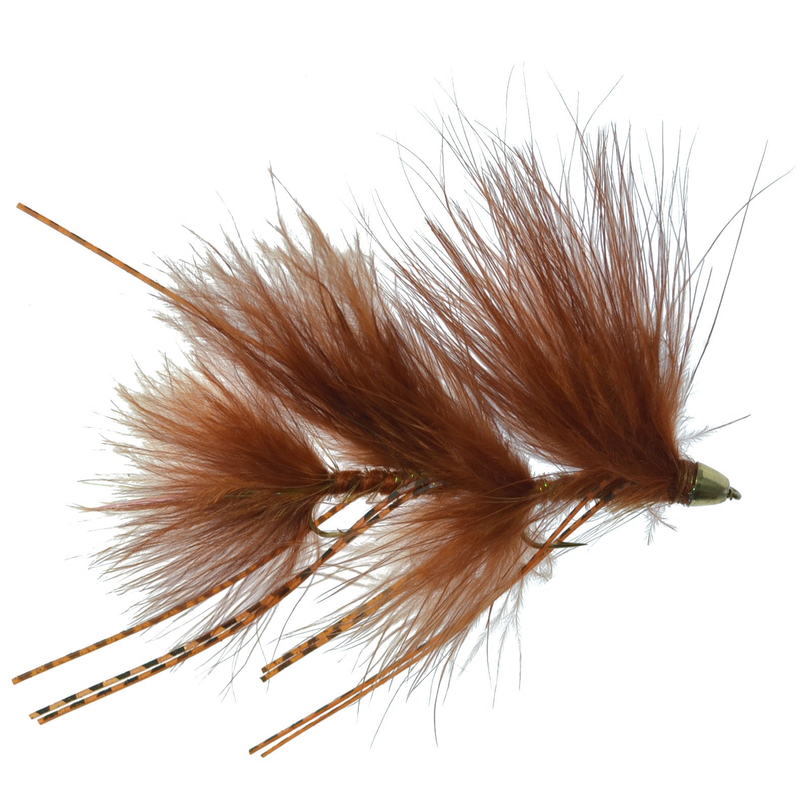 3er-Pack Circus Peanut Envy Articulated Streamers Braun – Größe 6