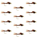 Goldkopf-Fasanenschwanz-Nymphen, 1 Dutzend, zum Fliegenfischen, Hakengröße 16