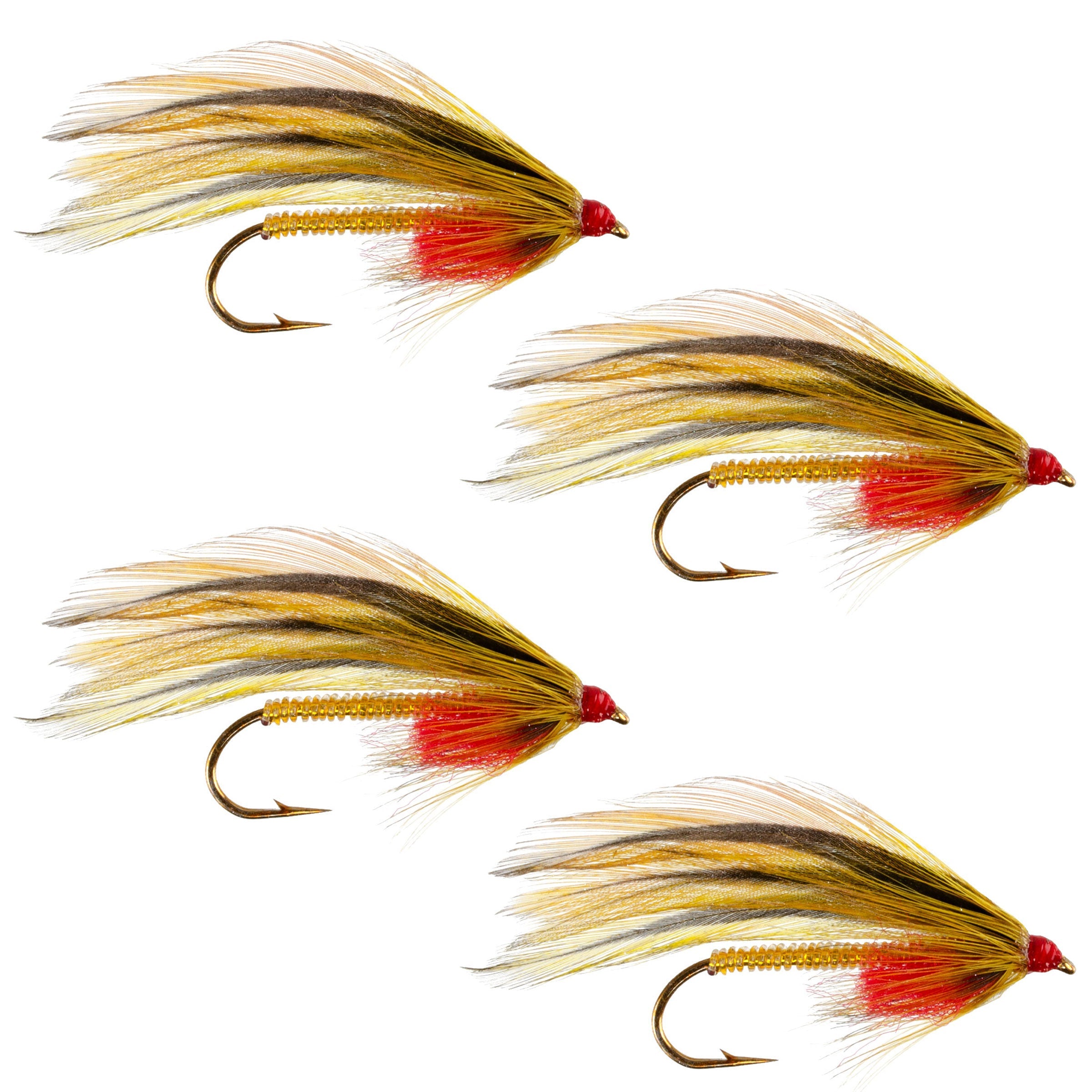 Platte River Special Classic Streamer Fliegen – 4er Set – Hakengröße 4