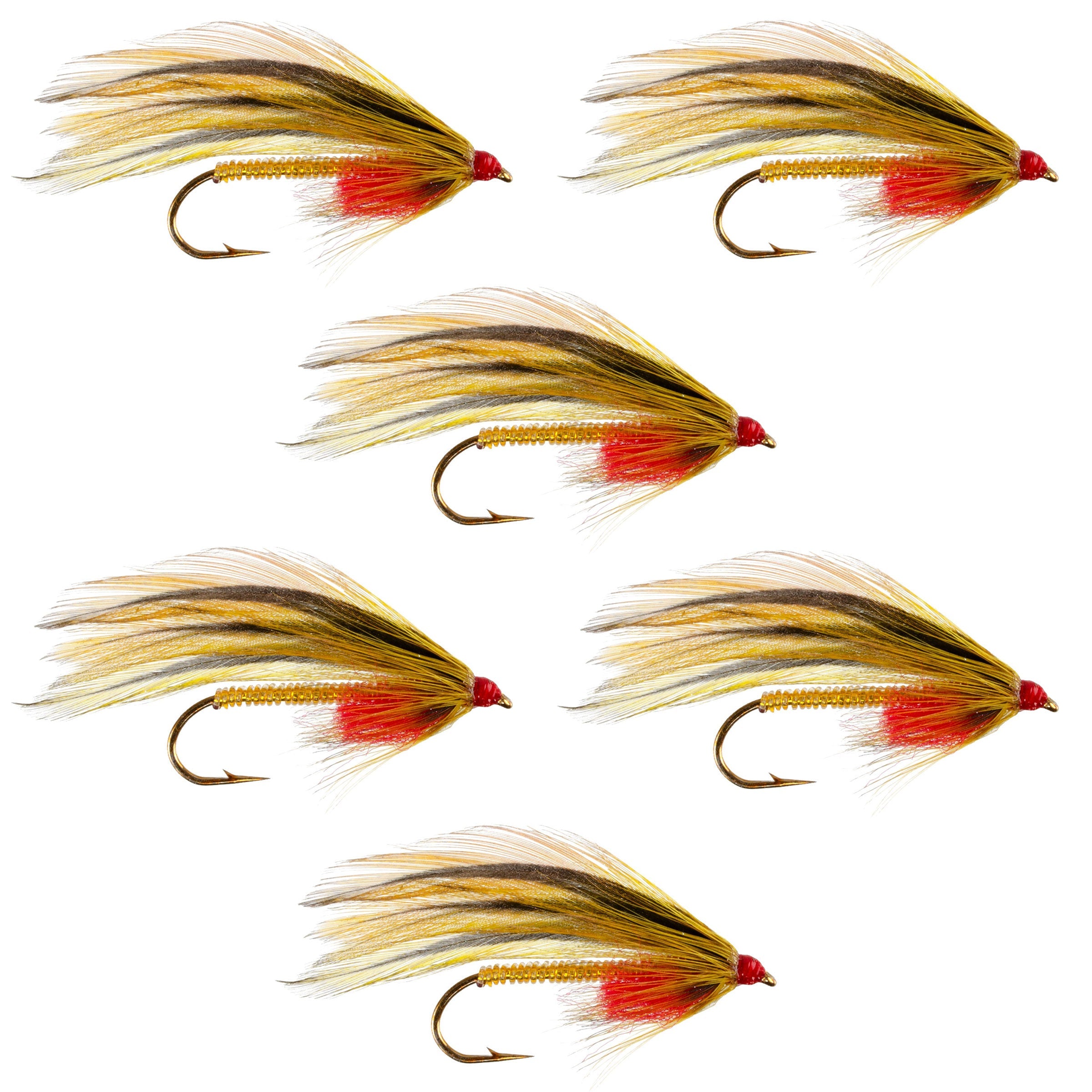 Platte River Special Classic Streamerfliegen – 6er-Set – Hakengröße 4