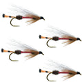 Royal Coachman Bucktail Classic Streamer-Fliegen - 4er Set - Hakengröße 4