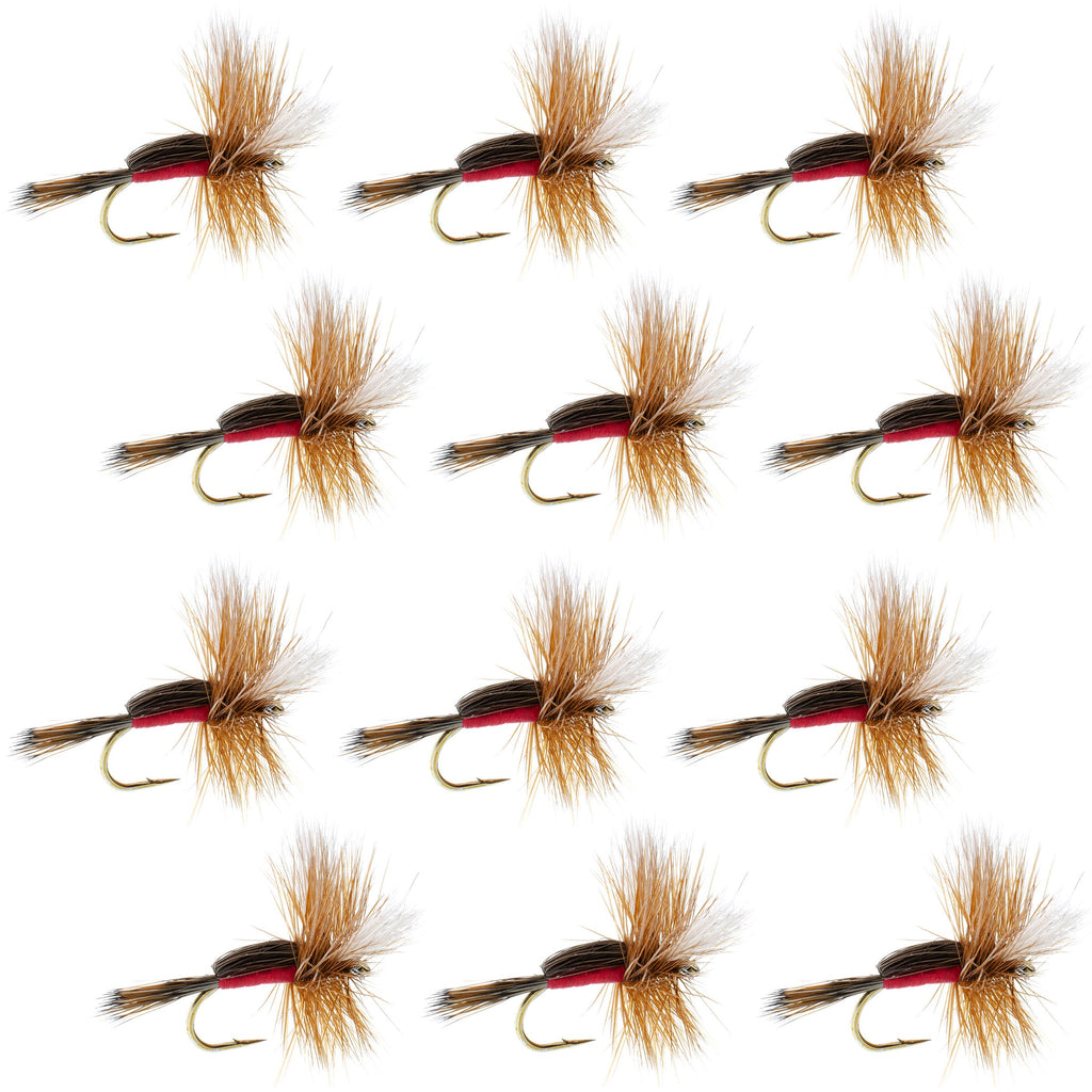 Royal Humpy Classic Hair Wing Trockenfliege – 1 Dutzend Fliegen Hakengröße 8