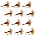 Royal Humpy Classic Hair Wing Trockenfliege – 1 Dutzend Fliegen Hakengröße 8