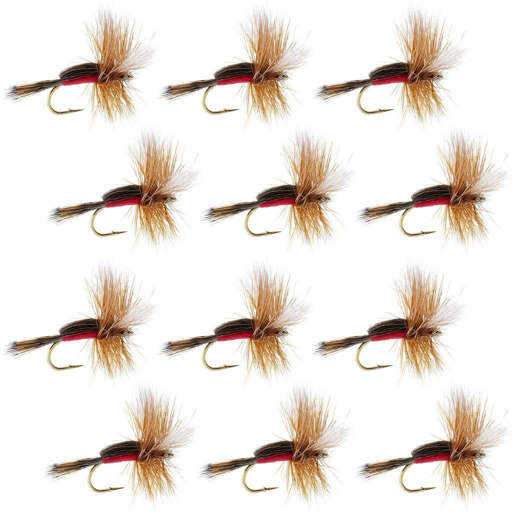 Royal Humpy Classic Hairwing Trockenfliege – 1 Dutzend Fliegen Hakengröße 14