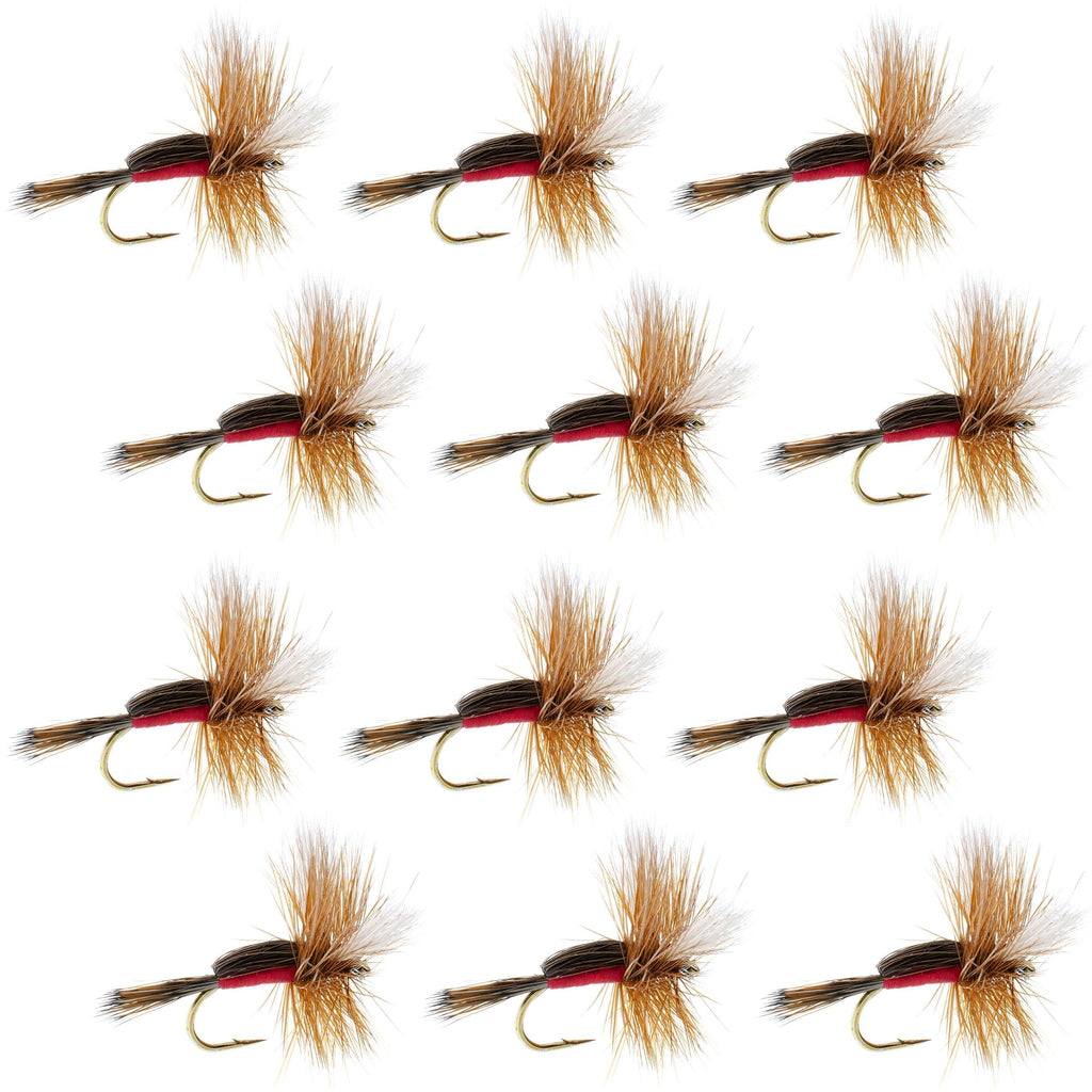 Royal Humpy Classic Hair Wing Trockenfliege - 1 Dutzend Fliegen Hakengröße 12