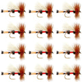 Royal Trude Classic Hair Wing Dry Fly - 1 Dozen Flies Hook Size 10