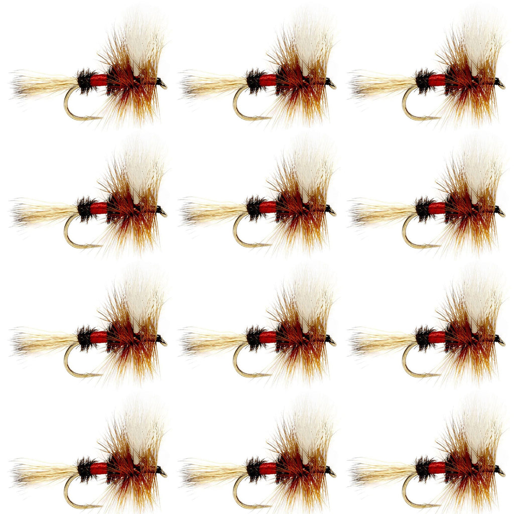 Royal Wulff Classic Trout Trockenfliegen – 12 Fliegen, Größe 12 – ein Dutzend