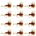 Royal Wulff Classic Trout Dry Fly Fishing Fly -12 Flies Size 14
