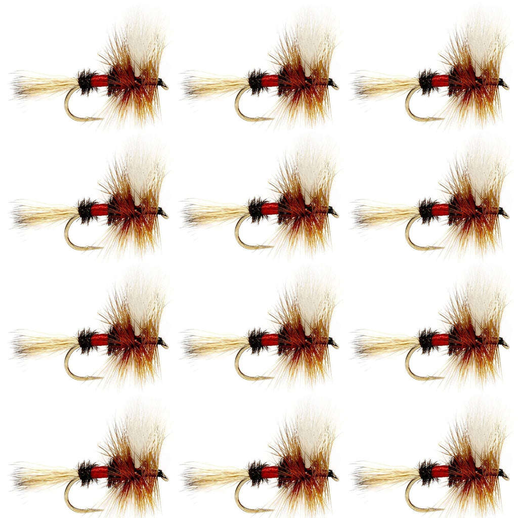 Royal Wulff Classic Trout Dry Fly Fishing Flies - 12 Flies Size 16