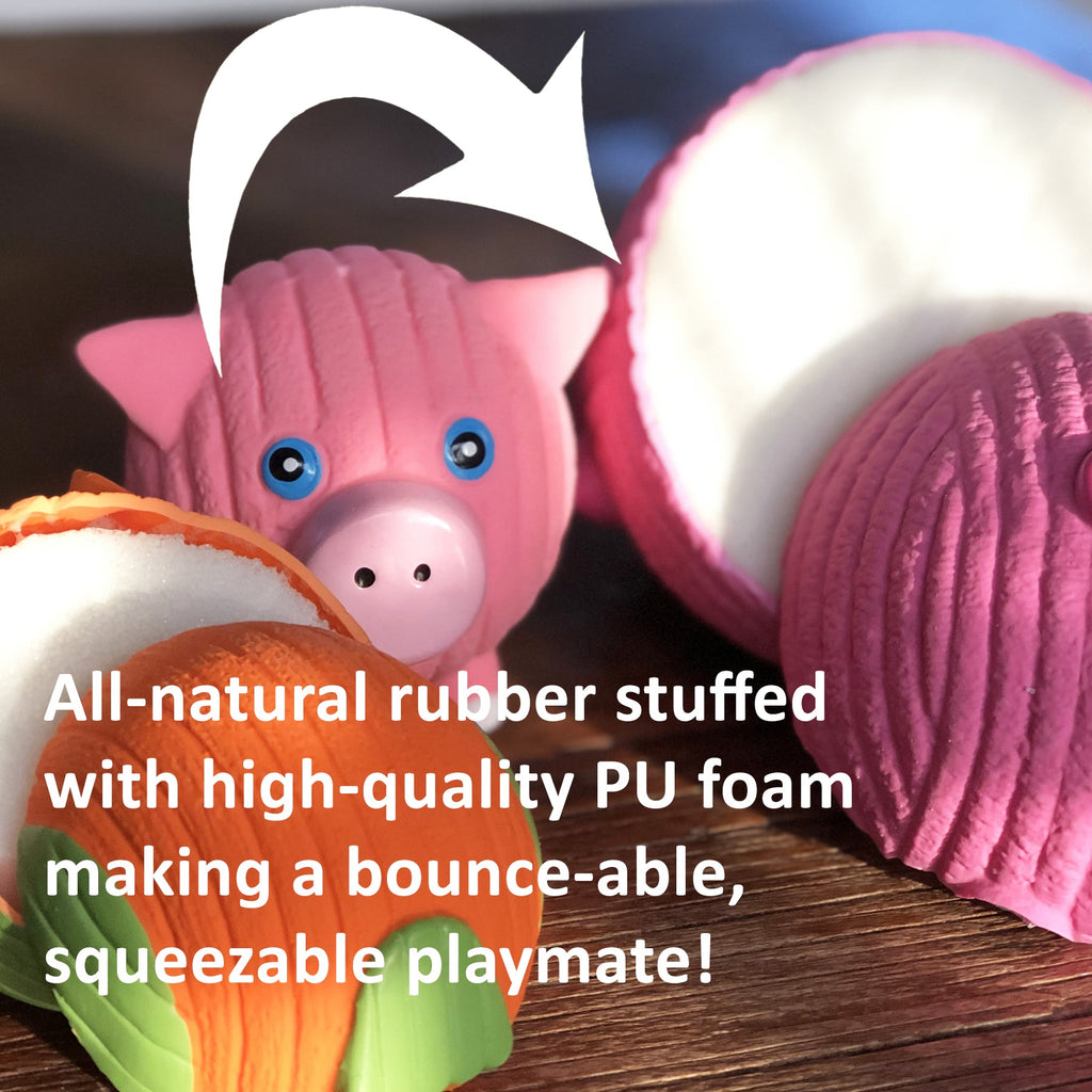 Hamlet Schwein Ruff-Tex® Latex Ball Hundespielzeug, Groß