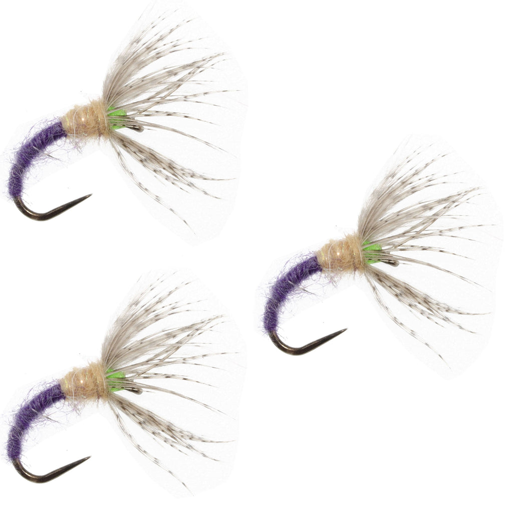 3er-Pack Grave Digger Sakasa Kebari – Tenkara-Fliegen – Größe 14