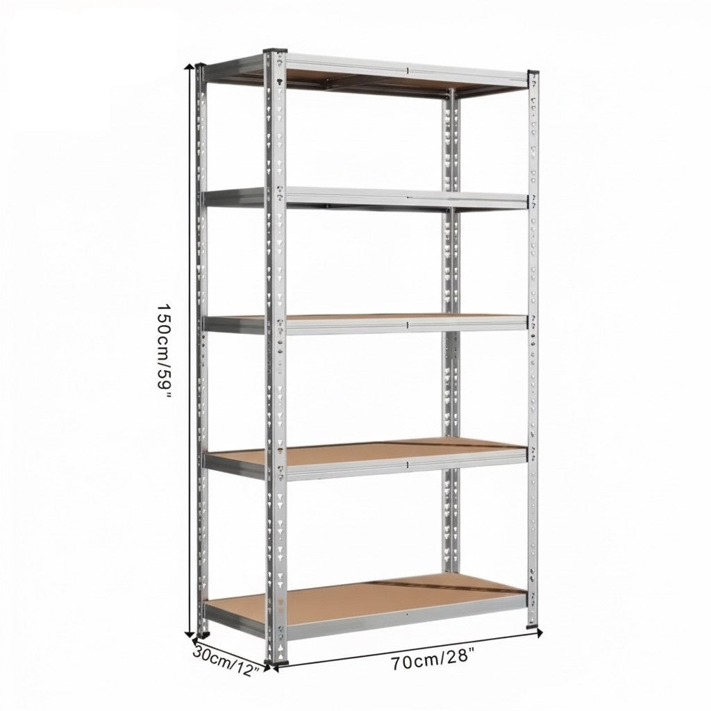 Hochbelastbares Metall Garagenregal 900 kg 4/5/6-stöckiges Stahlregal 152 cm/183 cm/213 cm