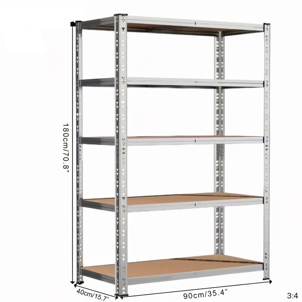 Hochbelastbares Metall Garagenregal 900 kg 4/5/6-stöckiges Stahlregal 152 cm/183 cm/213 cm