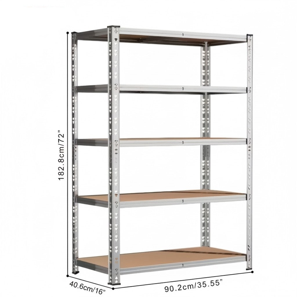 Hochbelastbares Metall Garagenregal 900 kg 4/5/6-stöckiges Stahlregal 152 cm/183 cm/213 cm