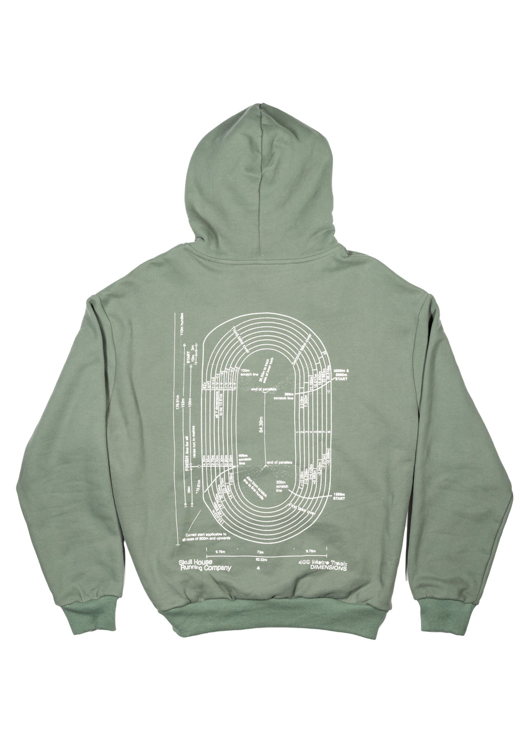 DIMENSIONS HOODIE, UNISEX - FOREST GREEN