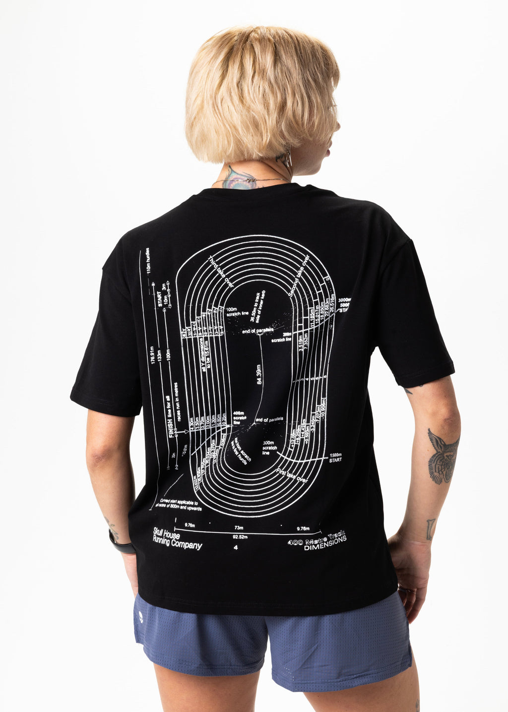 DIMENSIONS OVERSIZED TEE, UNISEX - BLACK